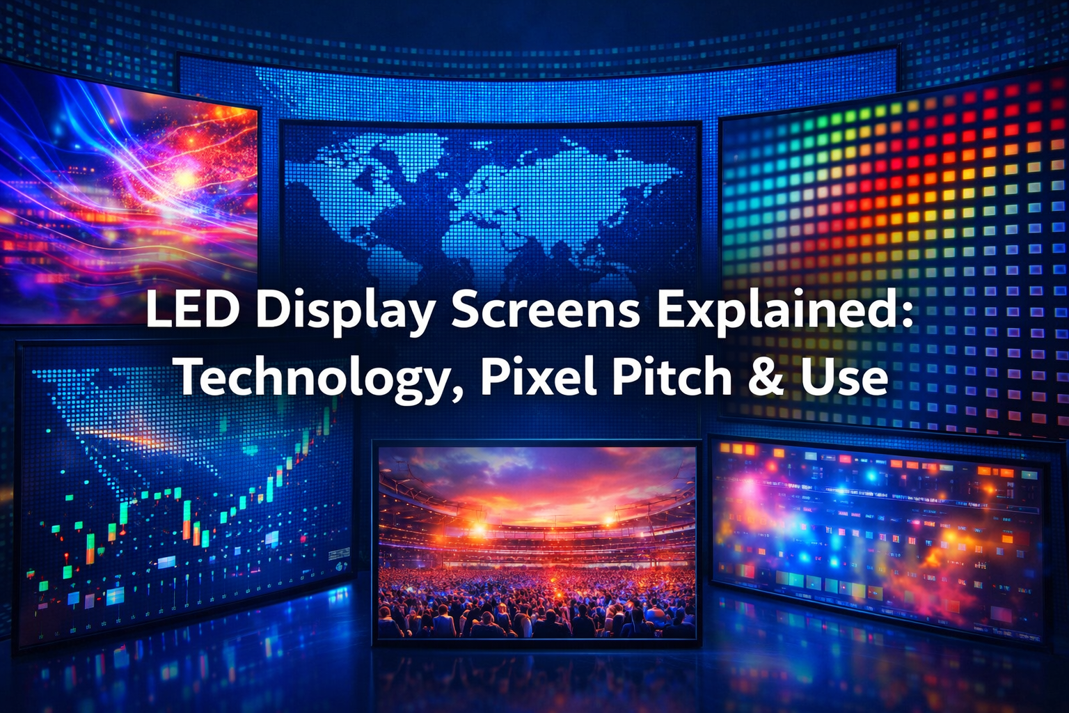 LED display screens technology and pixel pitch explained - LED Display Screens Explained: Technology, Pixel Pitch & Use - Vorlane