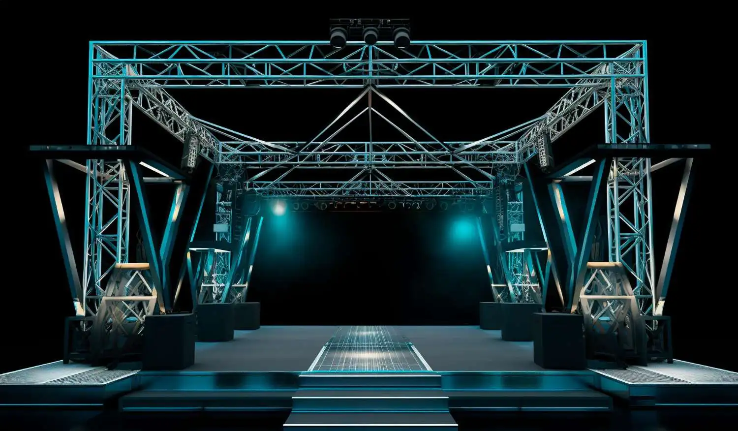 A well lit stage featuring stage lights against a black backdrop ideal for church set design inspiration - Top Church Stage Set Design Ideas for Any Size Church - Vorlane - Vorlane A well lit stage featuring stage lights against a black backdrop ideal for church set design inspiration - Top Church Stage Set Design Ideas for Any Size Church - Vorlane - Vorlane