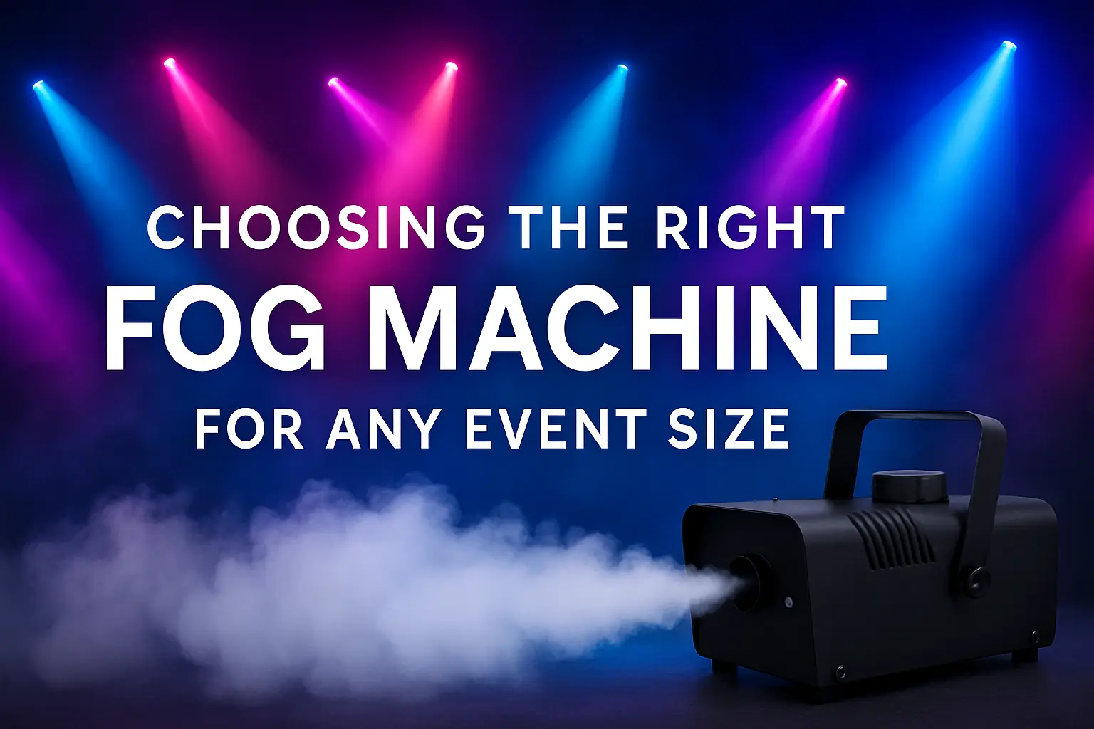 Choosing the right fog machine event size banner - Choosing the Right Fog Machine for Any Event Size - Vorlane - Vorlane Choosing the right fog machine event size banner - Choosing the Right Fog Machine for Any Event Size - Vorlane - Vorlane
