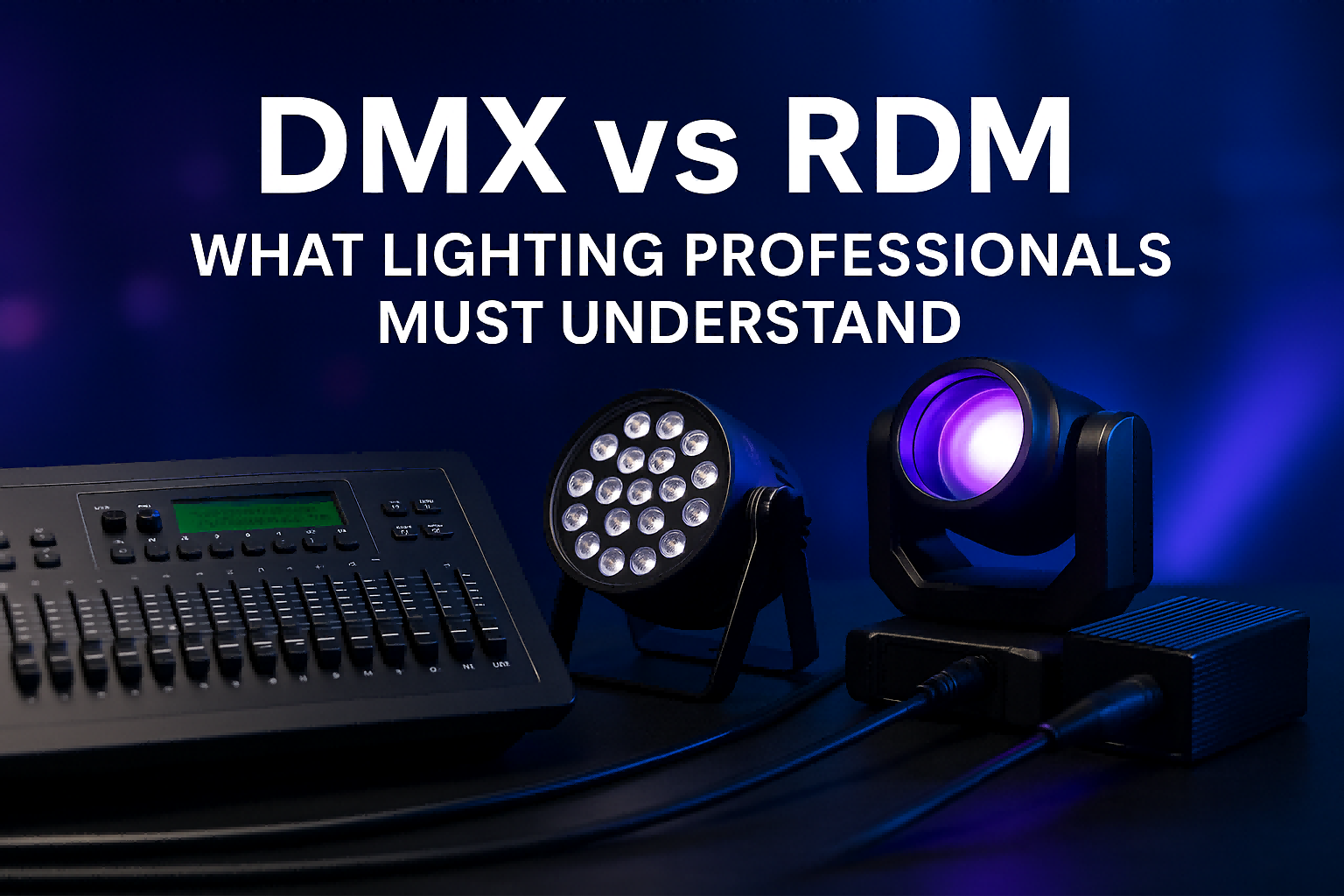 Comparison of DMX and RDM lighting control systems - DMX vs RDM: What Lighting Professionals Must Understand - - Vorlane Comparison of DMX and RDM lighting control systems - DMX vs RDM: What Lighting Professionals Must Understand - - Vorlane