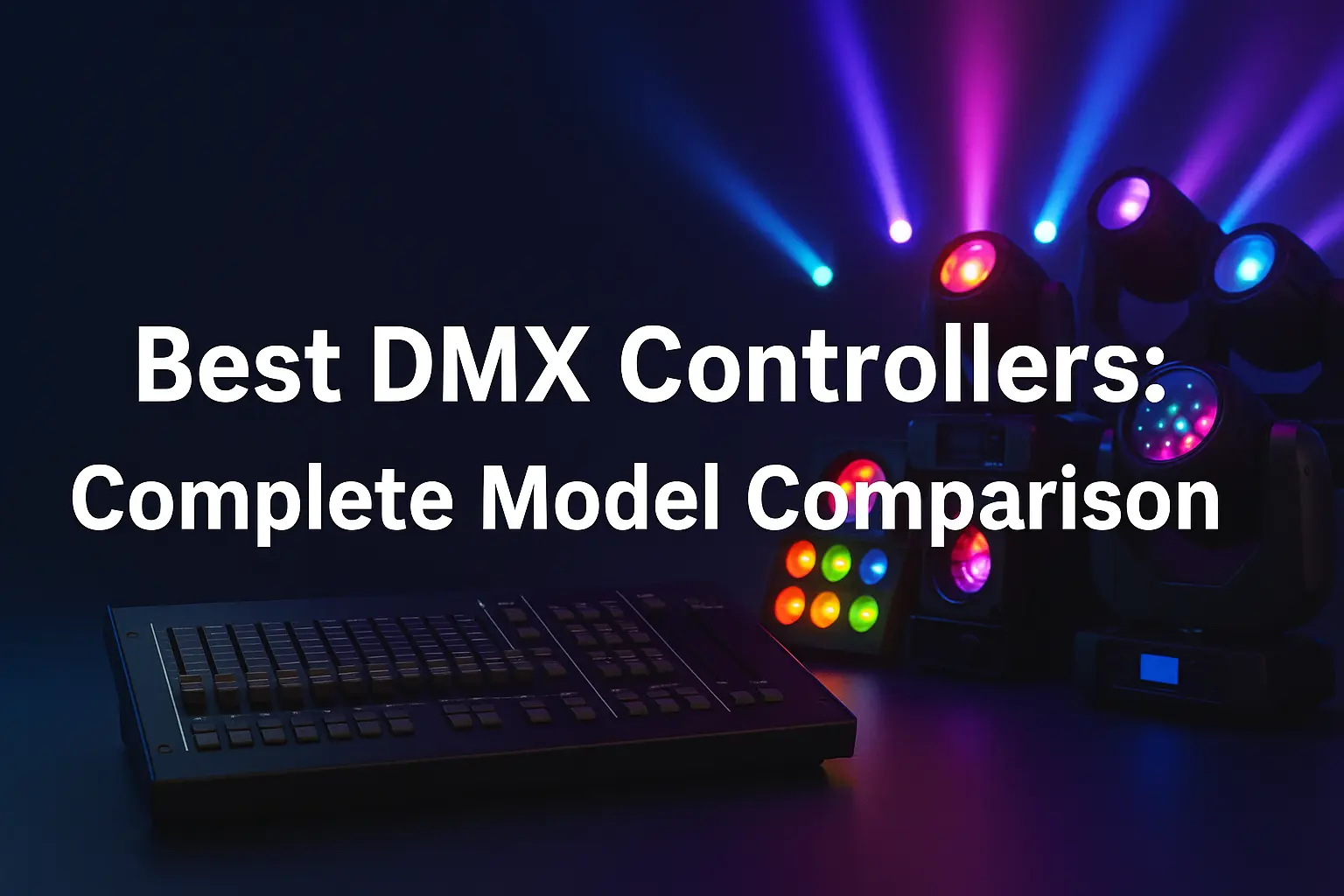 DMX controller comparison title graphic 2026 - Best DMX Controllers: Complete Model Comparison - Vorlane - Vorlane DMX controller comparison title graphic 2026 - Best DMX Controllers: Complete Model Comparison - Vorlane - Vorlane