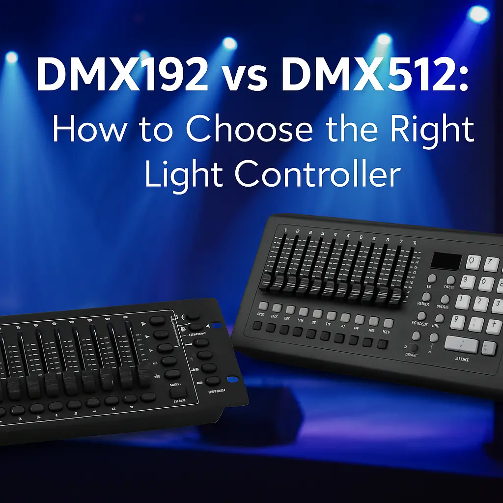 DMX192 vs DMX512 lighting controller comparison cover - DMX192 vs DMX512: How to Choose the Right Light Controller - Vorlane DMX192 vs DMX512 lighting controller comparison cover - DMX192 vs DMX512: How to Choose the Right Light Controller - Vorlane