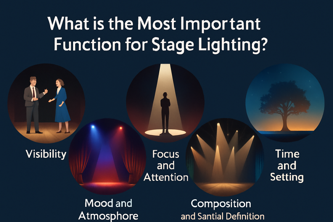 Infographic showing 5 core functions of stage lighting - What is the most important function for stage lighting? - Vorlane - Vorlane Infographic showing 5 core functions of stage lighting - What is the most important function for stage lighting? - Vorlane - Vorlane