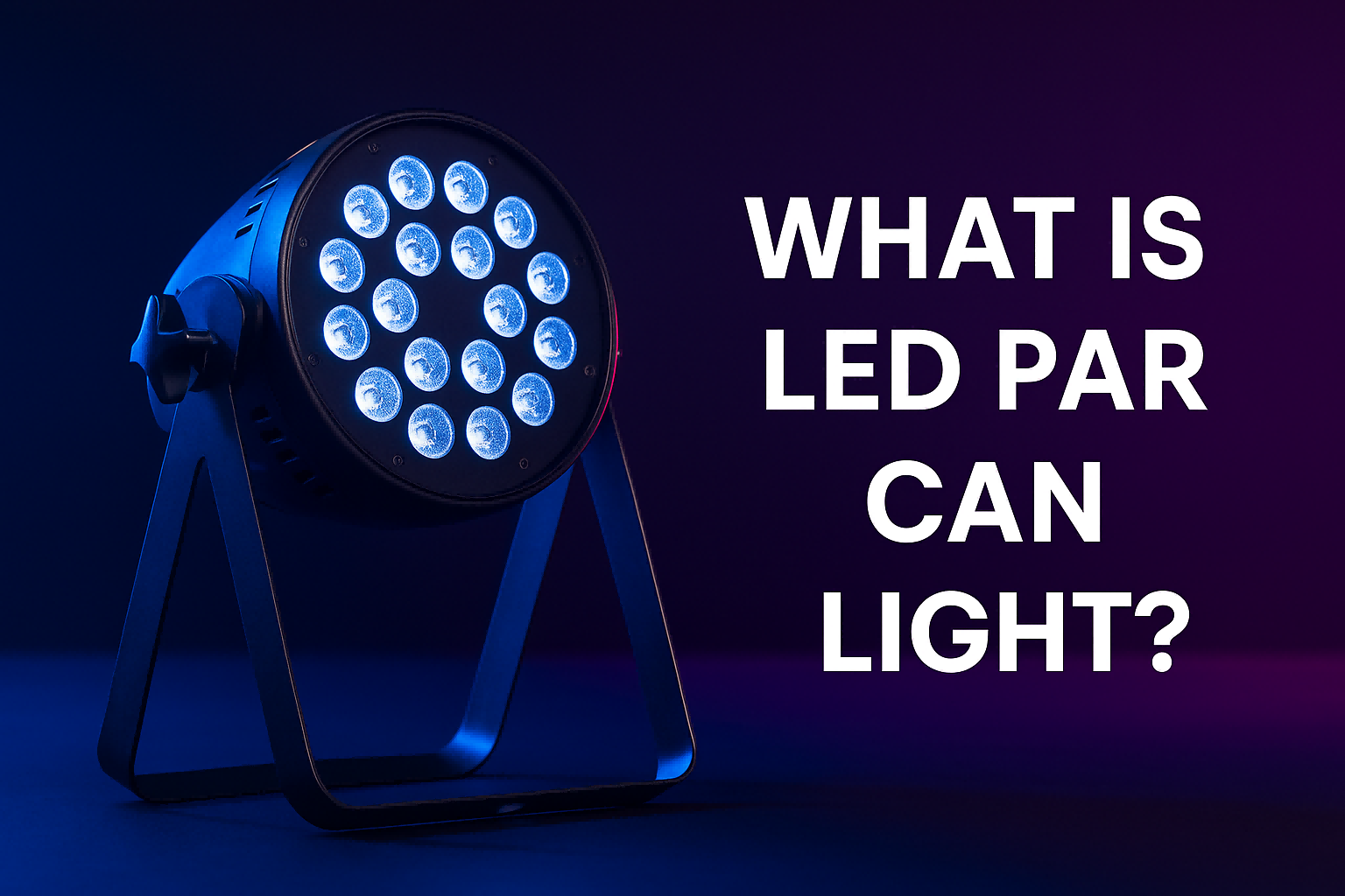 LED PAR CAN light illuminating stage with colorful beams - What is LED PAR CAN Light? Full Guide for Stage Pros - Vorlane LED PAR CAN light illuminating stage with colorful beams - What is LED PAR CAN Light? Full Guide for Stage Pros - Vorlane