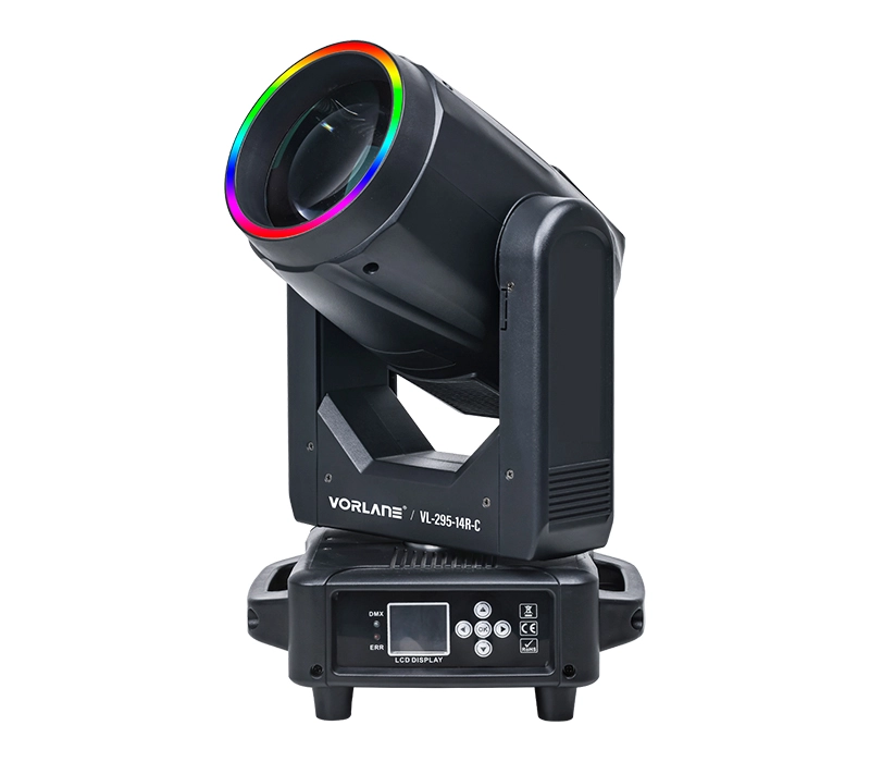 Moving head beam light with RGB ring effect - Leading LED lighting Manufacturer - Vorlane - Vorlane